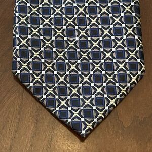 Stafford Blue 100% Polyester Men’s Neck Tie Made In China